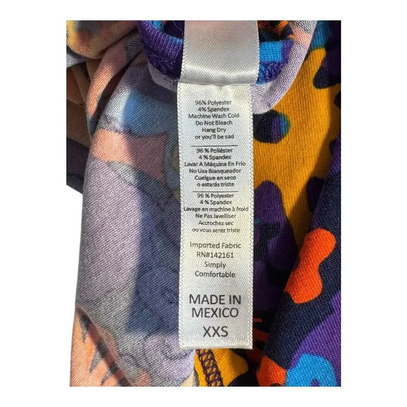 NEW‎ LuLaRoe Women's 2XS Geometric Print Perfect T Multicolor Casual Top NWT - Picture 7 of 7